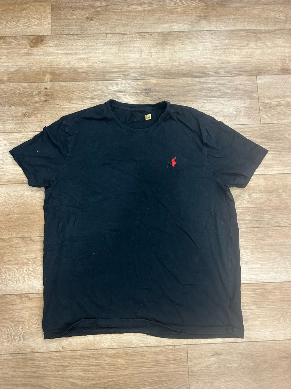 Polo by Ralph Lauren Black Short Sleeve Tee with Red Pony